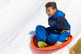 Downhill Saucer Snow Sled Includes Durable Handles (Black 25") - Tadpole