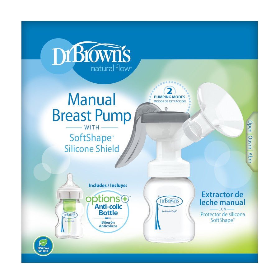 Dr. Brown's Manual Breast Pump with SoftShape™ Silicone Shield - Tadpole