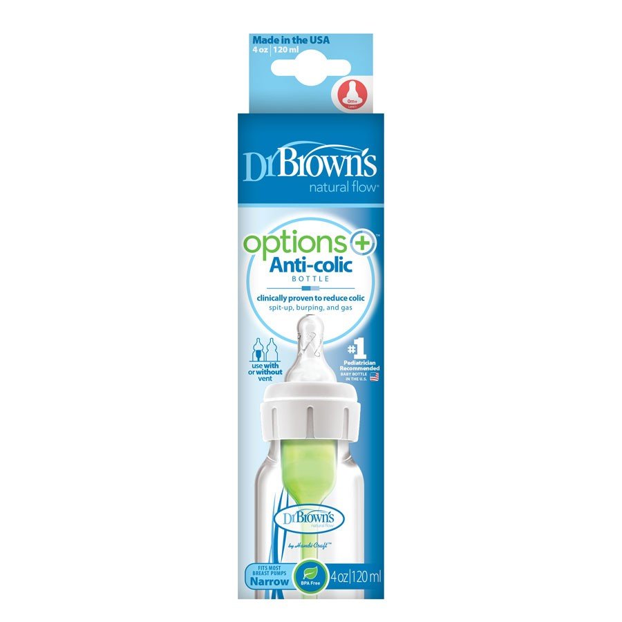 Dr. Brown’s Options+™ Narrow Anti-colic Baby Bottle 4oz/120 mL - Tadpole