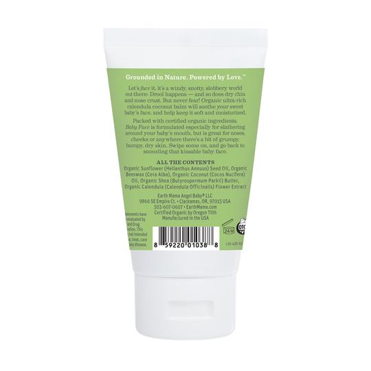 Earth Mama Organics Baby Face Organic Nose & Cheek Balm - Tadpole