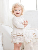 Edith Ruffle Hem Top Natural - Tadpole