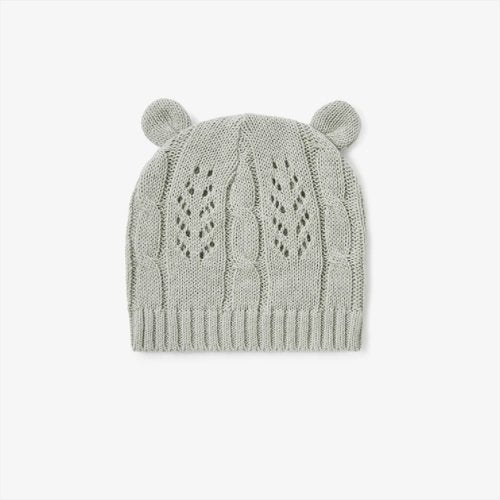 Elegant Baby Cable Leaf Hat - Tadpole
