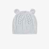 Elegant Baby Cable Leaf Hat - Tadpole