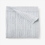 Elegant Baby Cotton Leaf Knit Blanket - Tadpole