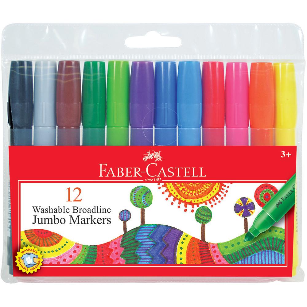 Faber-Castell Washable Broadline Jumbo Markers