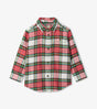 Festive Plaid Button Down Shirt - Tadpole