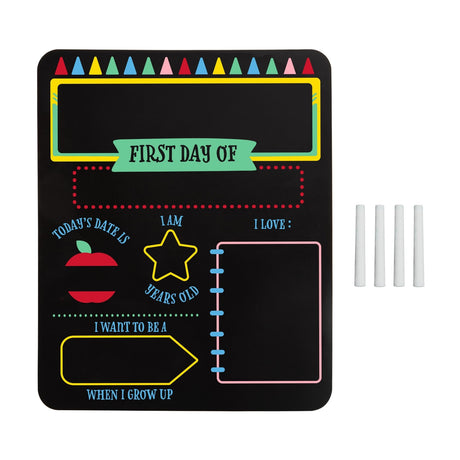 First and Last Day of School Reversible Chalkboard - Tadpole