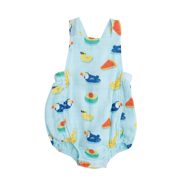 Floaties Retro Sunsuit Blue - Tadpole