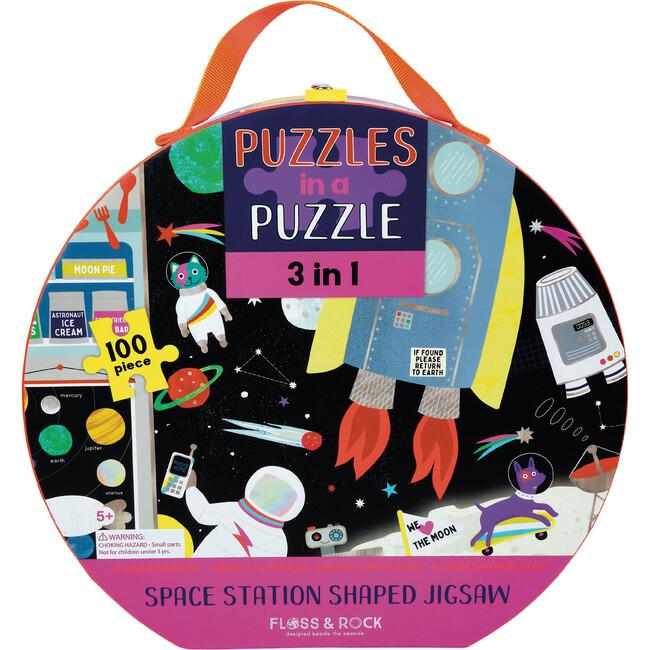 Floss & Rock 3 in 1 Space Puzzle 100-piece Puzzle - Tadpole