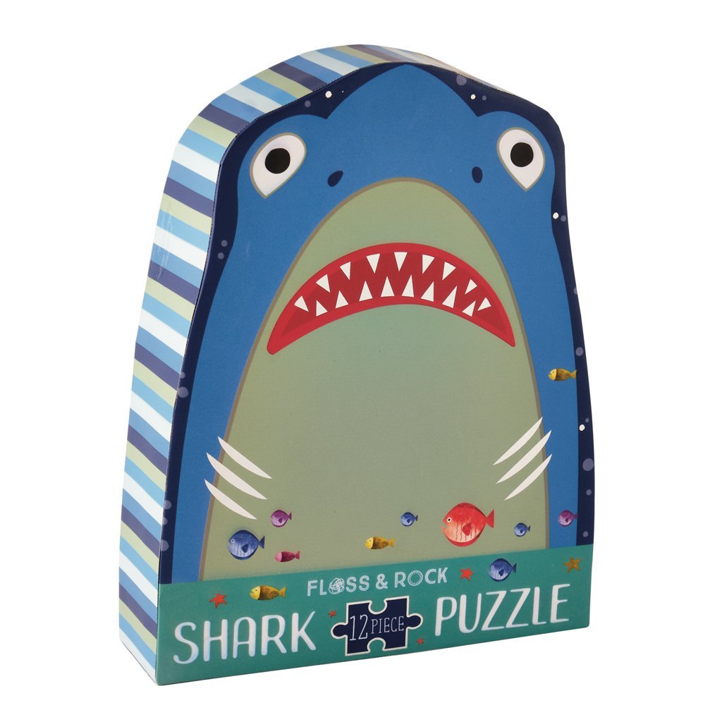 Floss & Rock Shark Shaped 12-piece Puzzle - Tadpole
