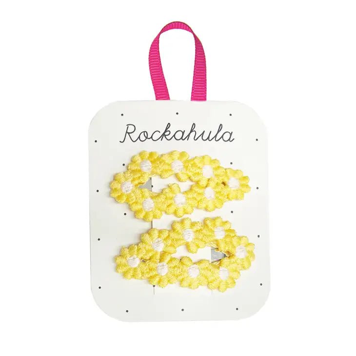 Flower Crochet Clips Yellow - Tadpole