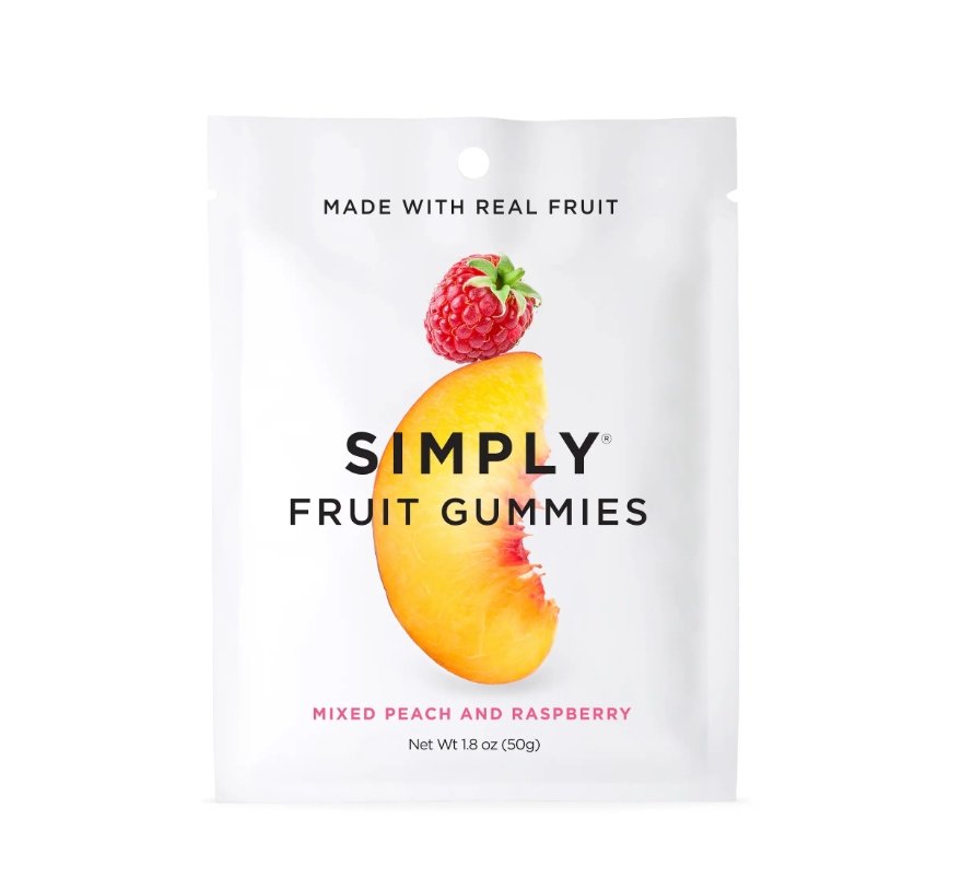 Fruit Gummies- Peach Raspberry 1.8oz - Tadpole