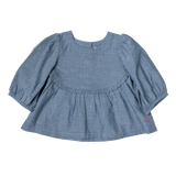 Girls Rowan Top - Chambray - Tadpole