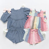 Girls Rowan Top - Chambray - Tadpole