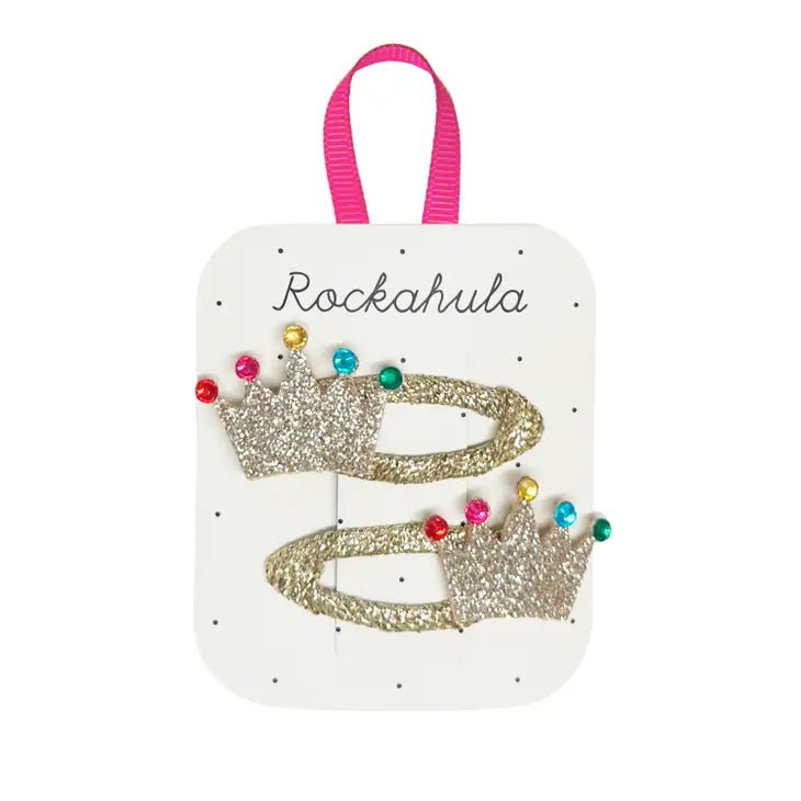 Glitter Crown Clips - Tadpole