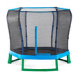 Green and Blue Junior Jumper Trampoline and Enclosure 7ft. - Tadpole