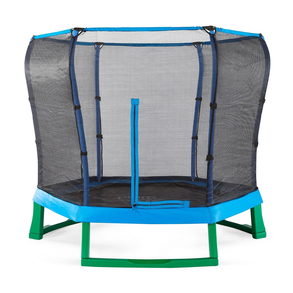 Green and Blue Junior Jumper Trampoline and Enclosure 7ft. - Tadpole