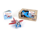 Green Toys Airplane & Board Book Set - Tadpole