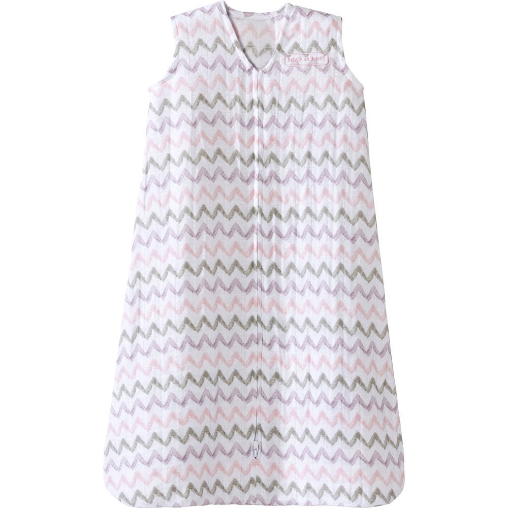 Halo SleepSack Wearable Blanket Muslin Chevron Pink