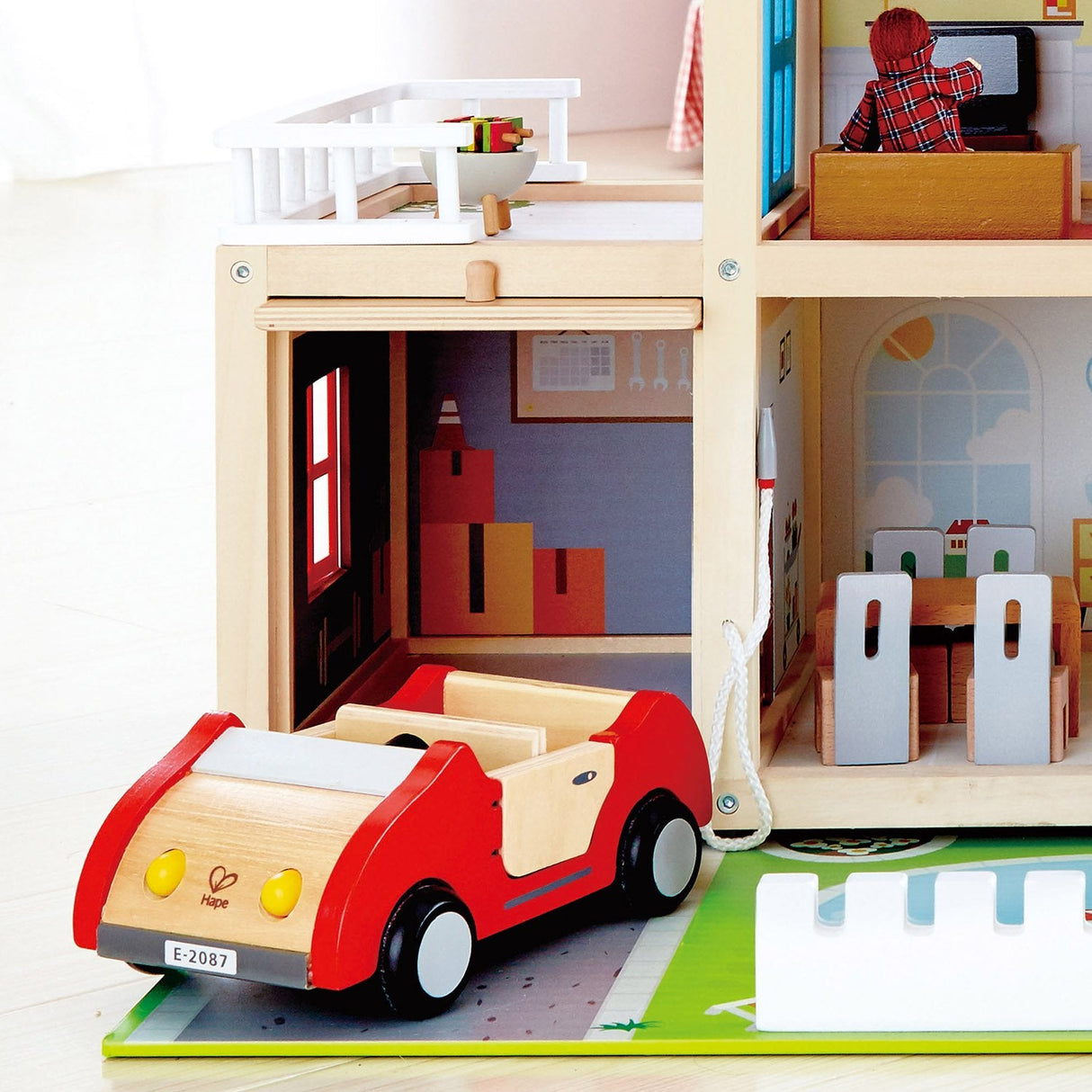 Hape Doll Family Mansion + Furniture - Tadpole