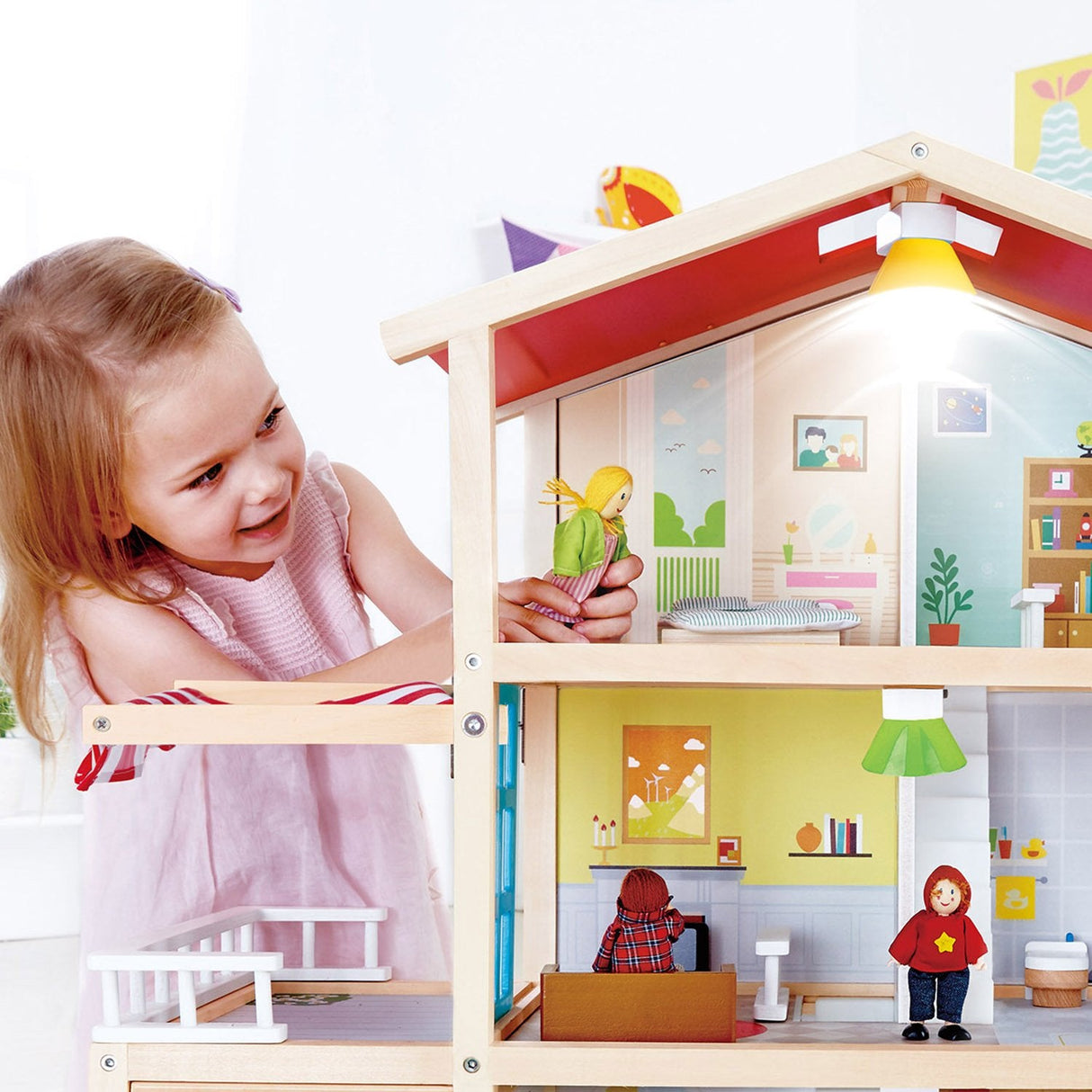 Hape Doll Family Mansion + Furniture - Tadpole