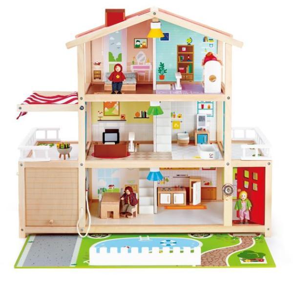 Hape Doll Family Mansion + Furniture - Tadpole