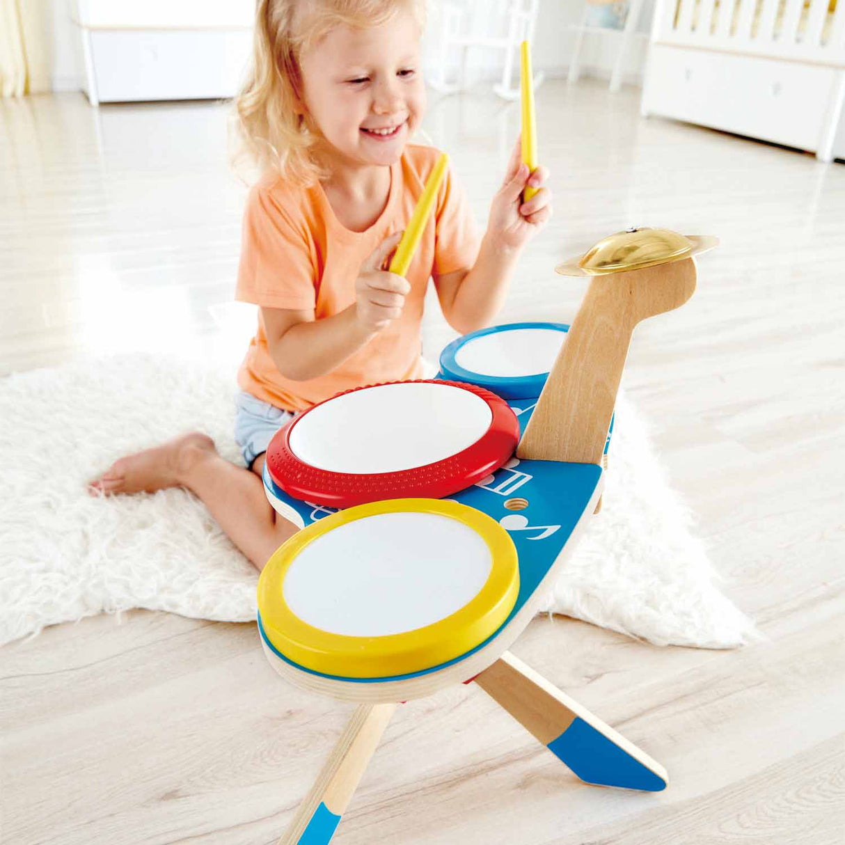 Hape Drum and Cymbal Set - Tadpole