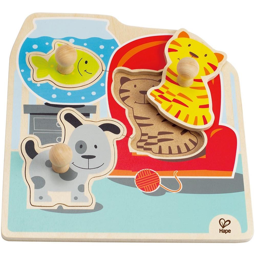 Hape Knob Puzzle My Pets
