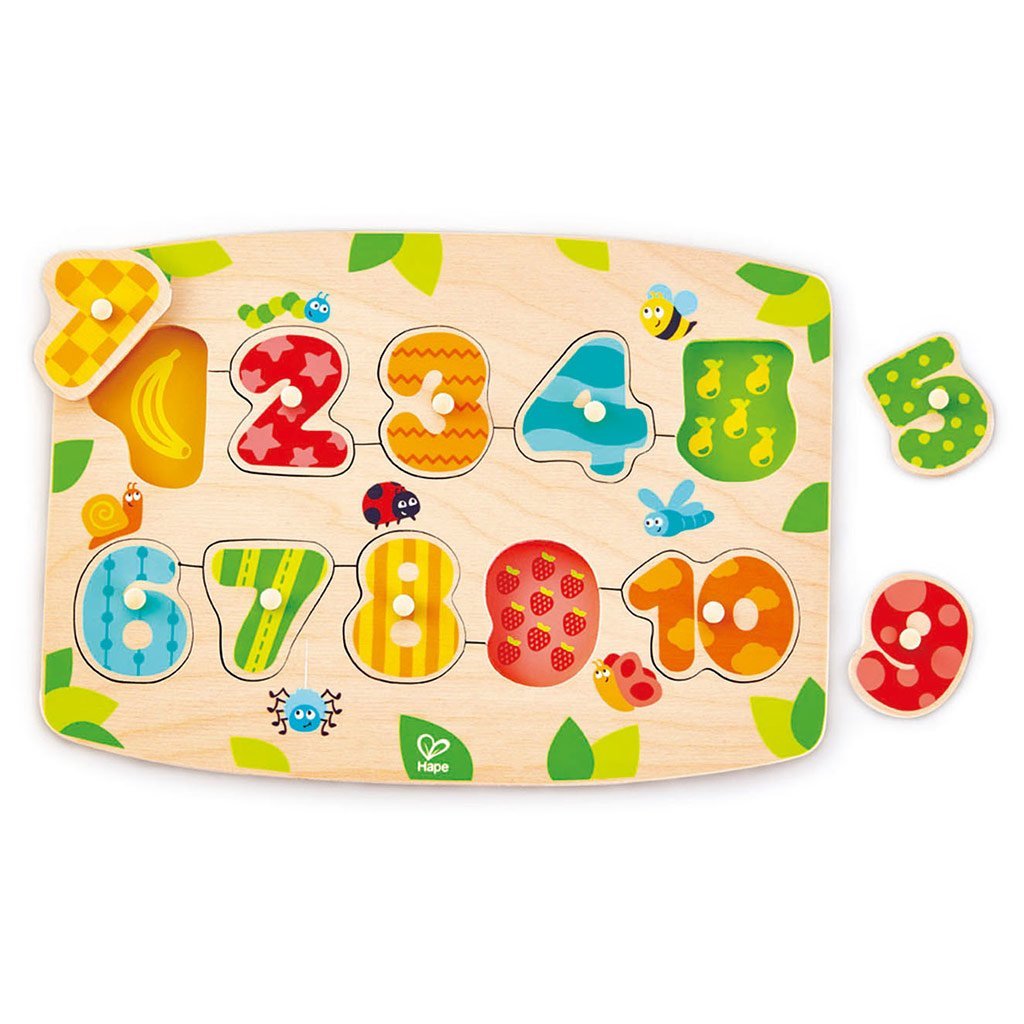 Hape Number Peg Puzzle - Tadpole