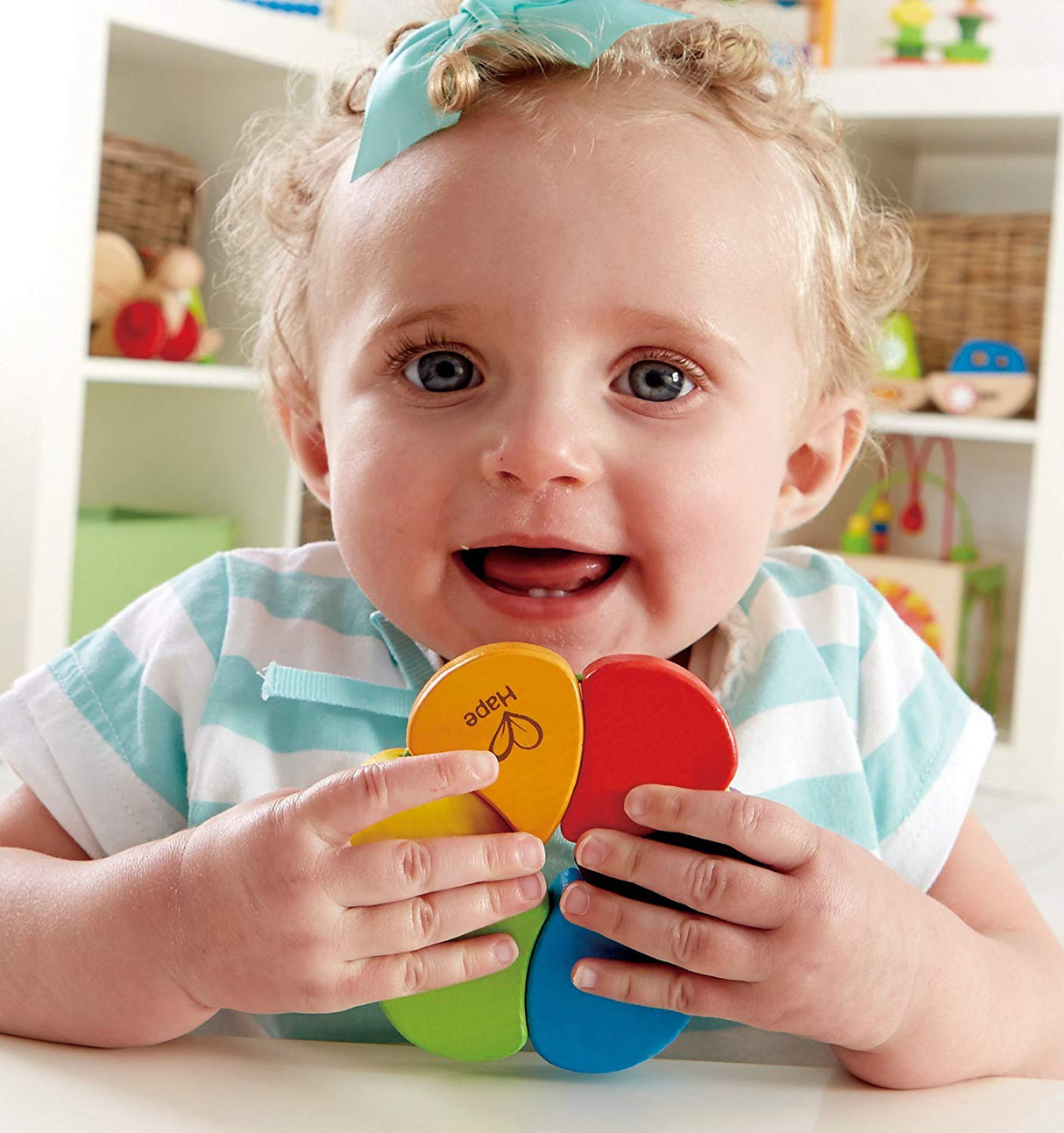 Hape Rainbow Rattle - Tadpole