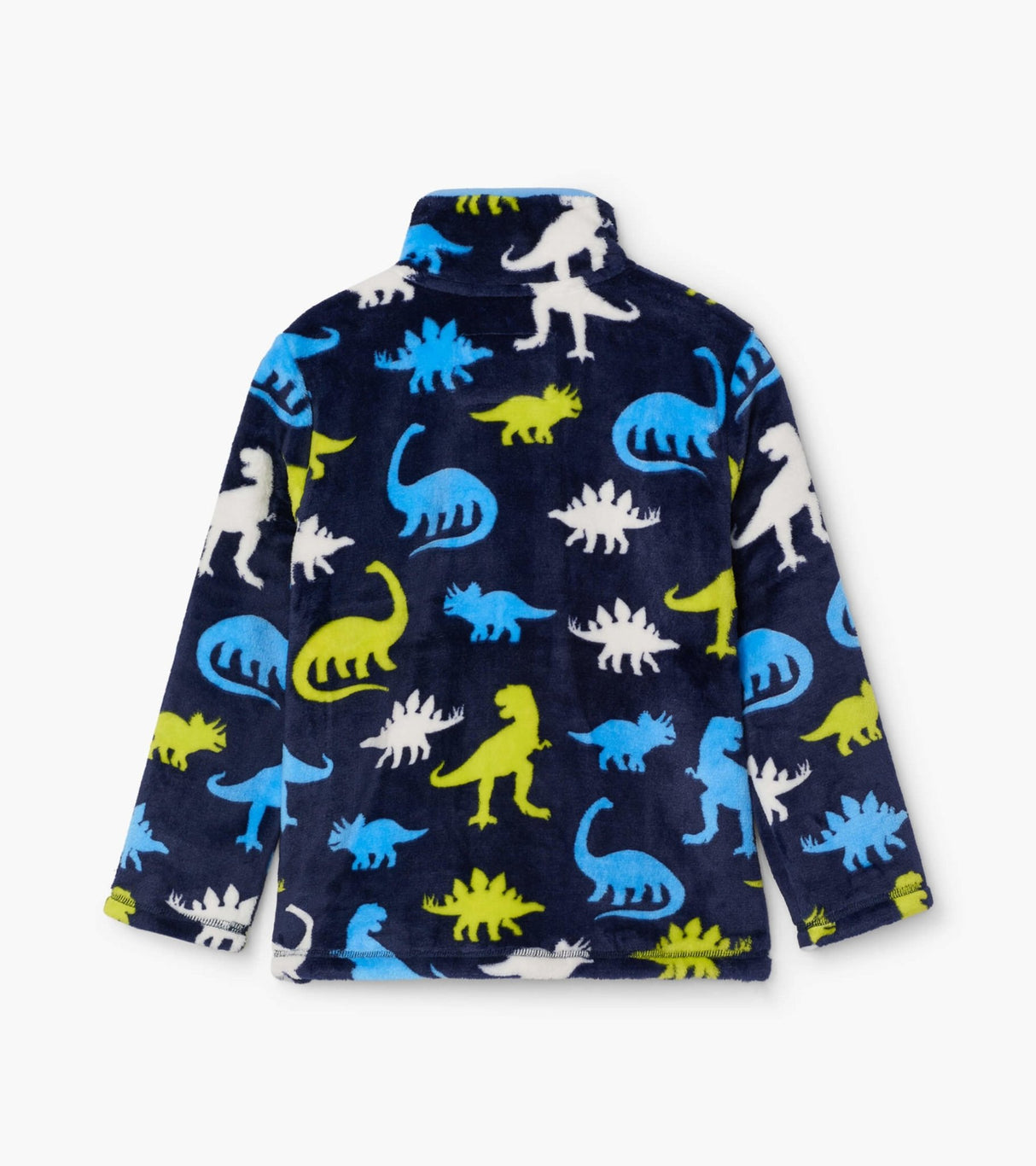 Hatley Silhoutte Dinos Fuzzy Fleece Zip Up - Tadpole