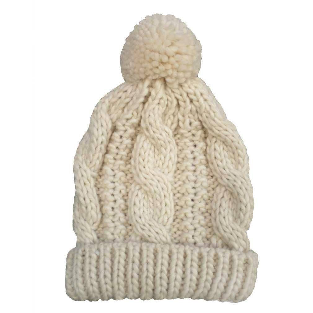 Huggalugs Natural Cable Beanie - Tadpole