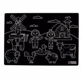 Imagination Starters Chalkboard Animals Placemat - Set of 4 - Tadpole