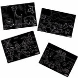 Imagination Starters Chalkboard Animals Placemat - Set of 4 - Tadpole
