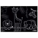 Imagination Starters Chalkboard Animals Placemat - Set of 4 - Tadpole