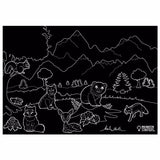 Imagination Starters Chalkboard Animals Placemat - Set of 4 - Tadpole