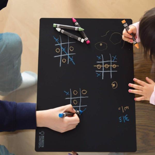 Imagination Starters Chalkboard Plain Placemat - Set of 4 - Tadpole