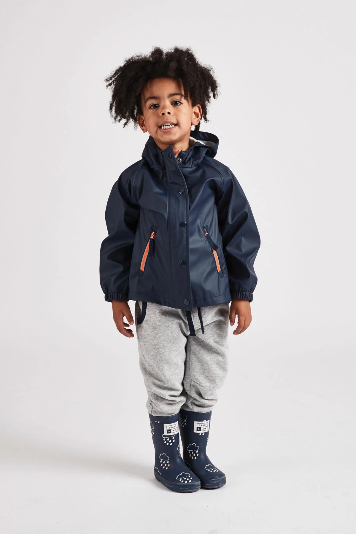 Little Boys Navy Rain Jacket