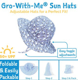 Jan & Jul Grow-With-Me Sun Hat Lemons - Tadpole