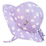 Jan & Jul Grow-With-Me Sun Hat Purple Daisy - Tadpole