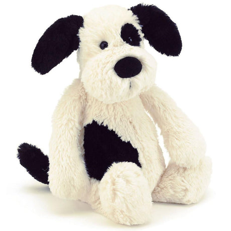 Jellycat Bashful Black & Cream Puppy - Tadpole