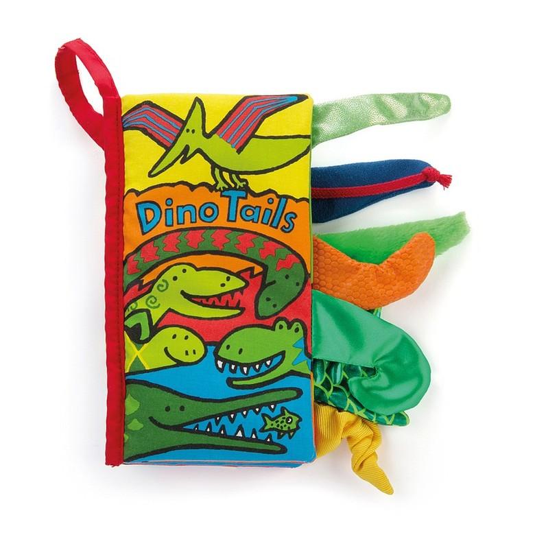 Jellycat Dinotails Soft Book - Tadpole