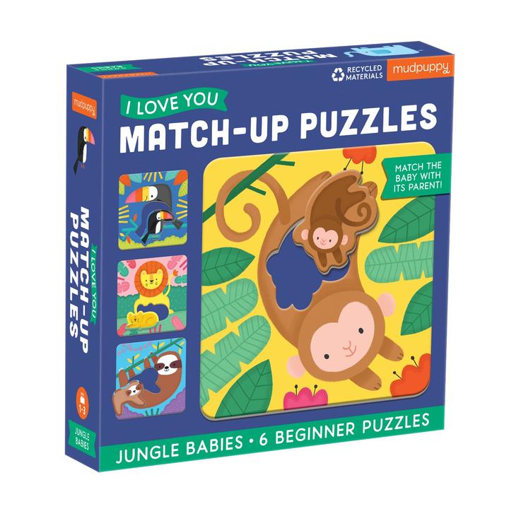 Mudpuppy I Love You Match Up Puzzles - Tadpole