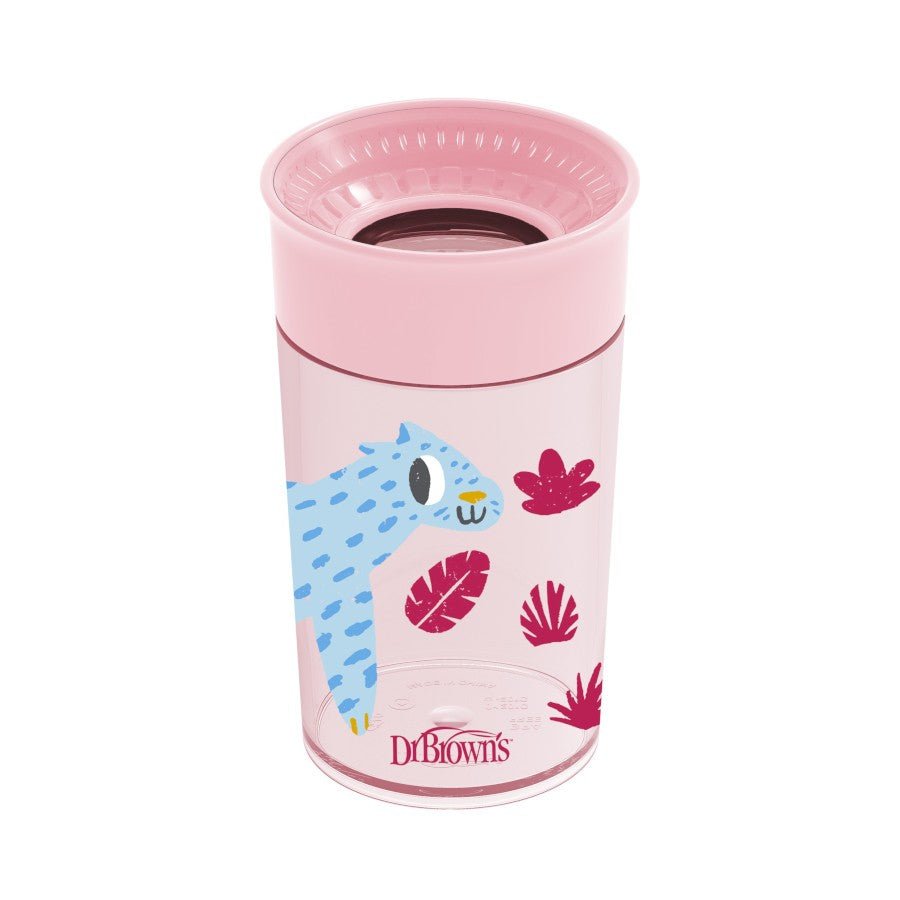 Jungle Fun Cheers 360 Spoutless Transition Sippy Cup, 10 oz, 9m+ - Tadpole