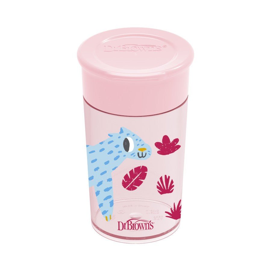 Jungle Fun Cheers 360 Spoutless Transition Sippy Cup, 10 oz, 9m+ - Tadpole