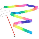 La Luna Bella 11.75" Rainbow Ribbon Wand - Tadpole