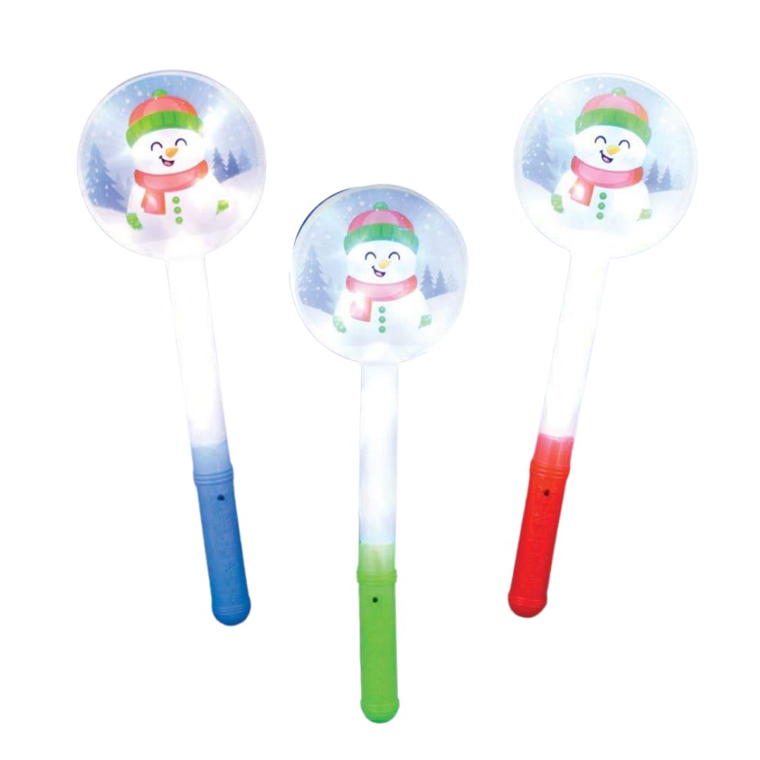 La Luna Bella 15" Flashing Snowman Wand - Tadpole