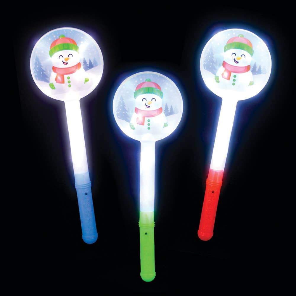 La Luna Bella 15" Flashing Snowman Wand - Tadpole