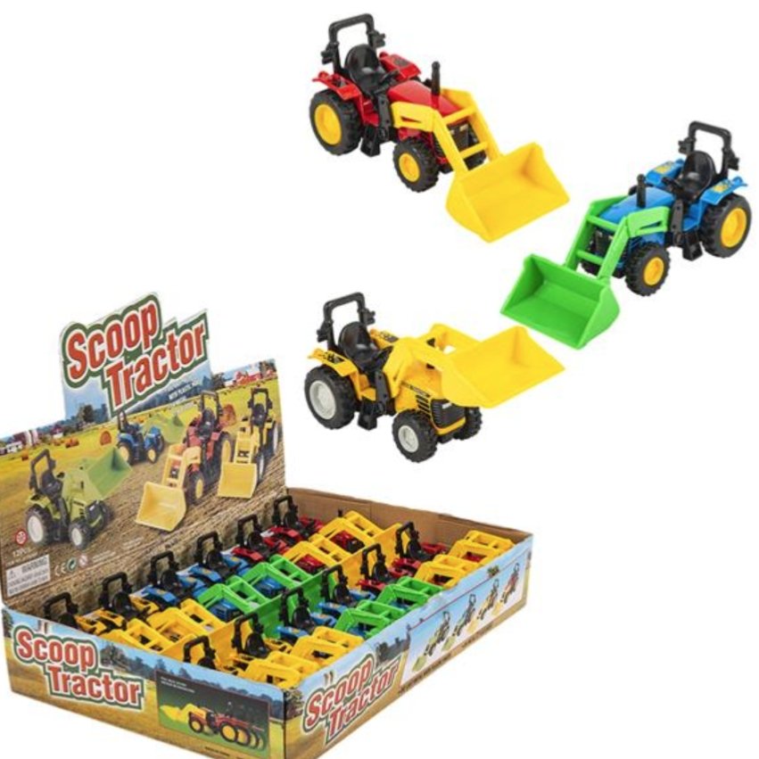 La Luna Bella 6" Pull Back Scoop Tractor - Tadpole