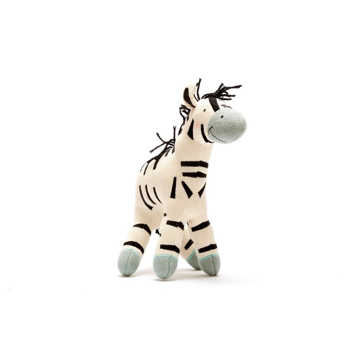 Large Organic Zebra Plush Toy - Tadpole